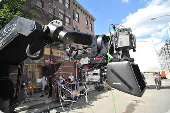 The Milo on set