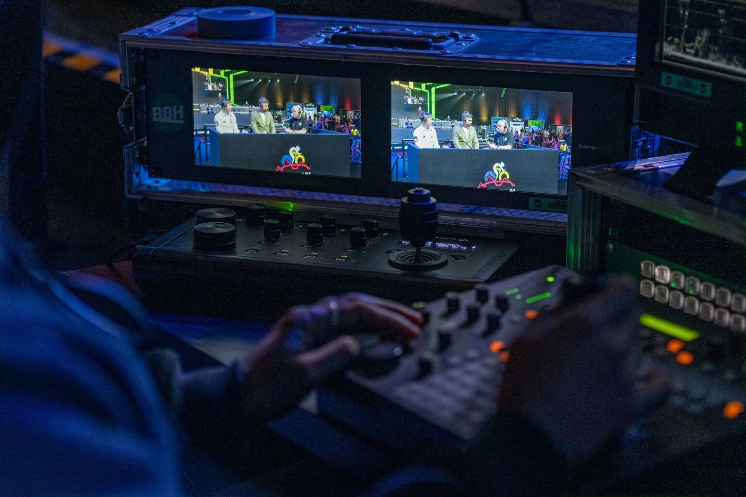 Kairos Controller for ATLAS Modular Rail at 2025 UCI Cycling Esports World Championships