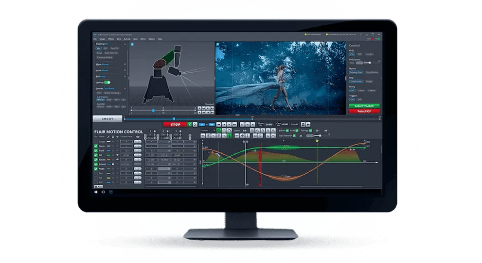 MRMC Flair motion control software with Bolt Jr+