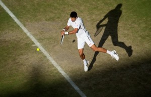 Noval Djokovic SRB on Centre Court4th Round MatchThe Wimbledon Championships 2013The All England Lawn Tennis Club Picture by Bob Martin AELTC