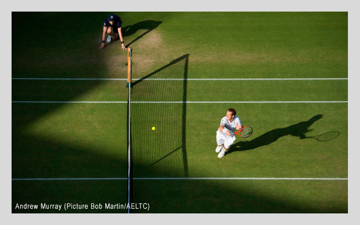 Pan Tilt Head taking a photo at Wimbledon