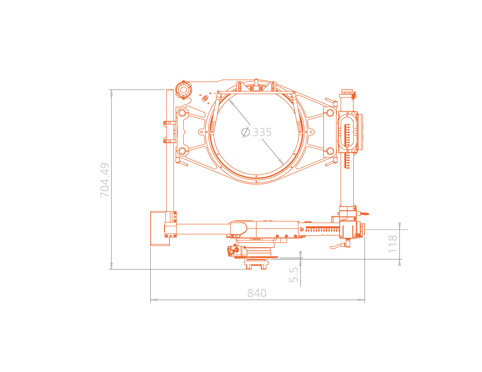 Ulti Had Roll Motion Control Spec Drawing