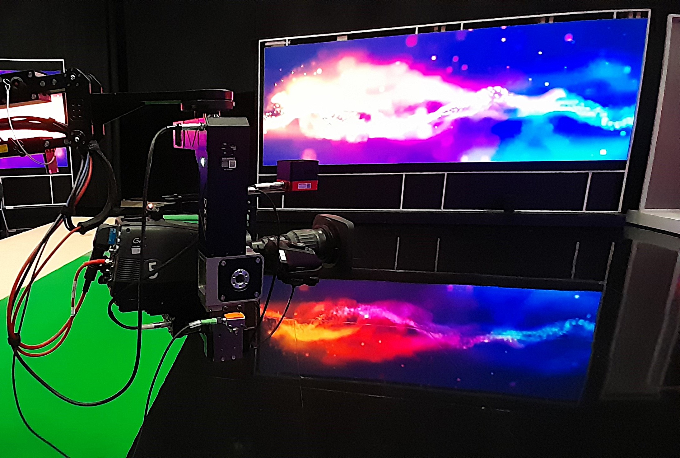 sky Italia studio installation