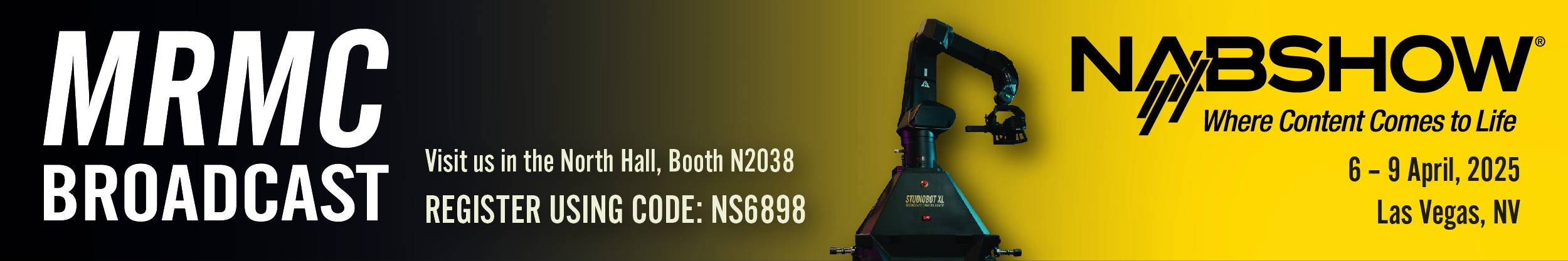NAB Show 2025 Broadcast Banner