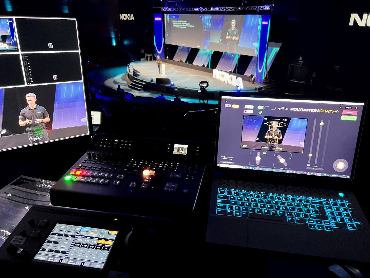 Polymotion Chat control software at Nokia live event