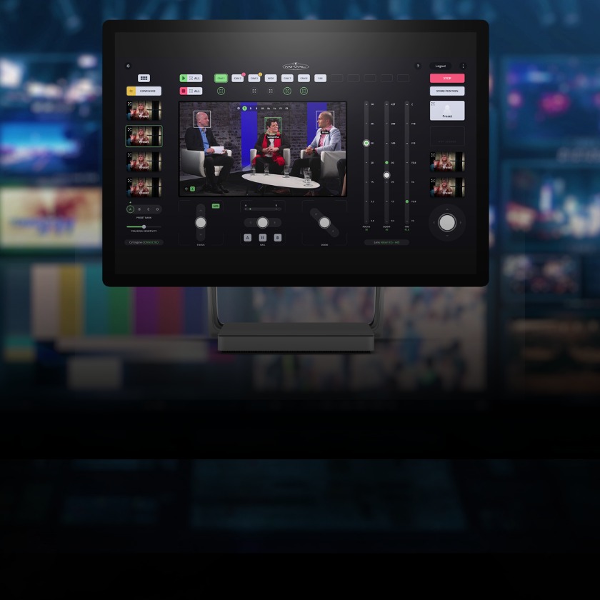 Polymotion Chat broadcast control software that uses limb detection for broadcast