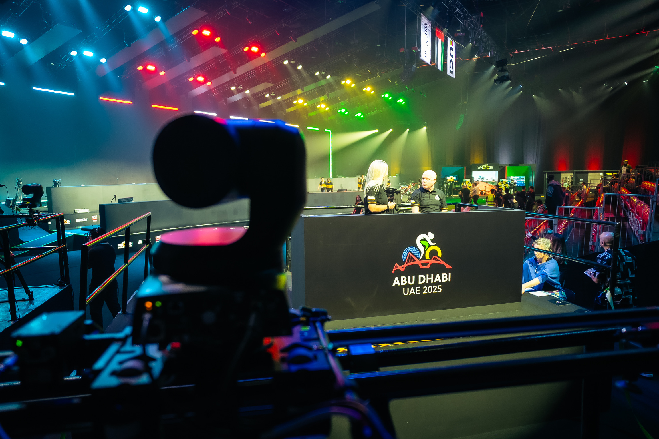 ATLAS Modular Rail with PTZ Camera at the 2025 UCI Cycling Esports World Championships